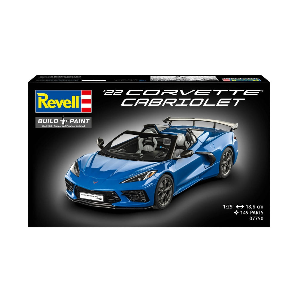 Revell 07750 22 Corvette C8 Cabriolet 1:25 Model Kit