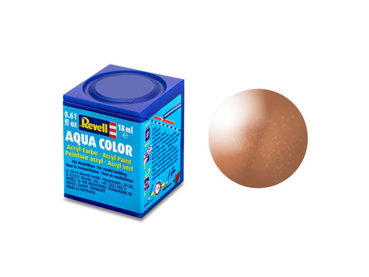 Revell Metallic Copper Aqua Colour Acrylic - 18ml Model Paint No.93