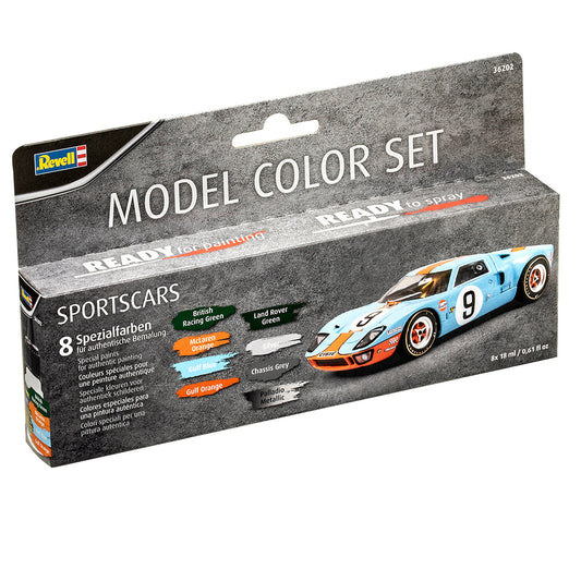 Revell 36202 Model Colour Sportscar WWII 8 Paints Set