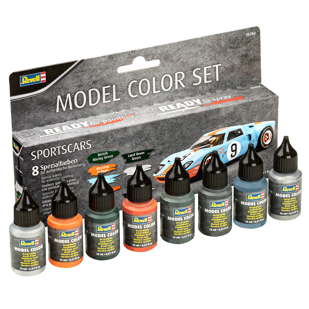 Revell 36202 Model Colour Sportscar WWII 8 Paints Set
