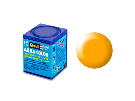 Revell Silk Lufthansa-Yellow (RAL 1028) Aqua Colour 18ml Model Paint No.310