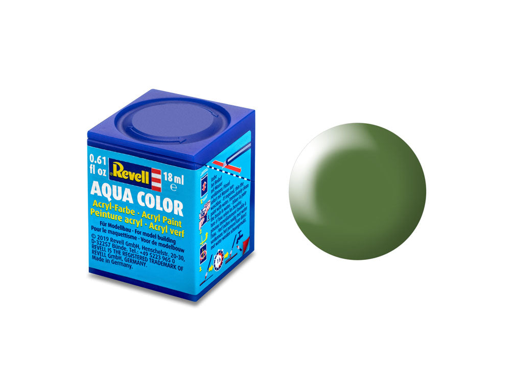 Revell Silk Fern Green (RAL 6025) Aqua Colour Acrylic 18ml Model Paint No.360