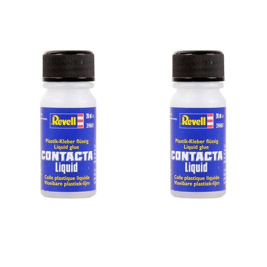 REVELL 39601 Twin Pack Contacta Liquid 20ml Glue for Plastic Model Kits