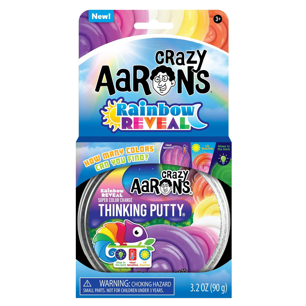 Crazy Aaron's Rainbow Reveal Trendsetters Thinking Foam Stretch Toy RV020