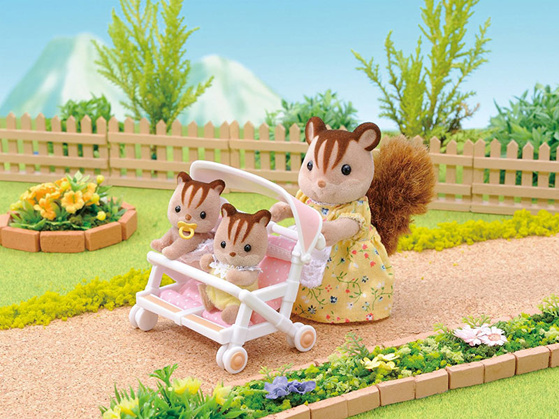 Double Pushchair - SYLVANIAN Families Figures 4533