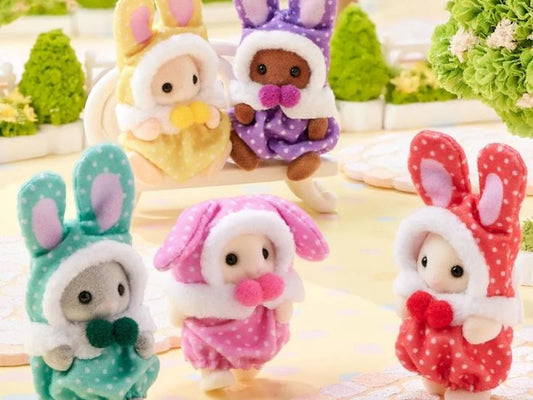 SYLVANIAN Families Cutie Collectibles - Colourful Bunny Costume Babies 5924