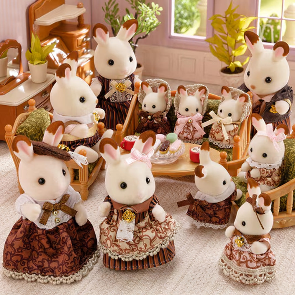 Sylvanian Families Chocolate Rabbit Family 40th Anniversary Set 5848