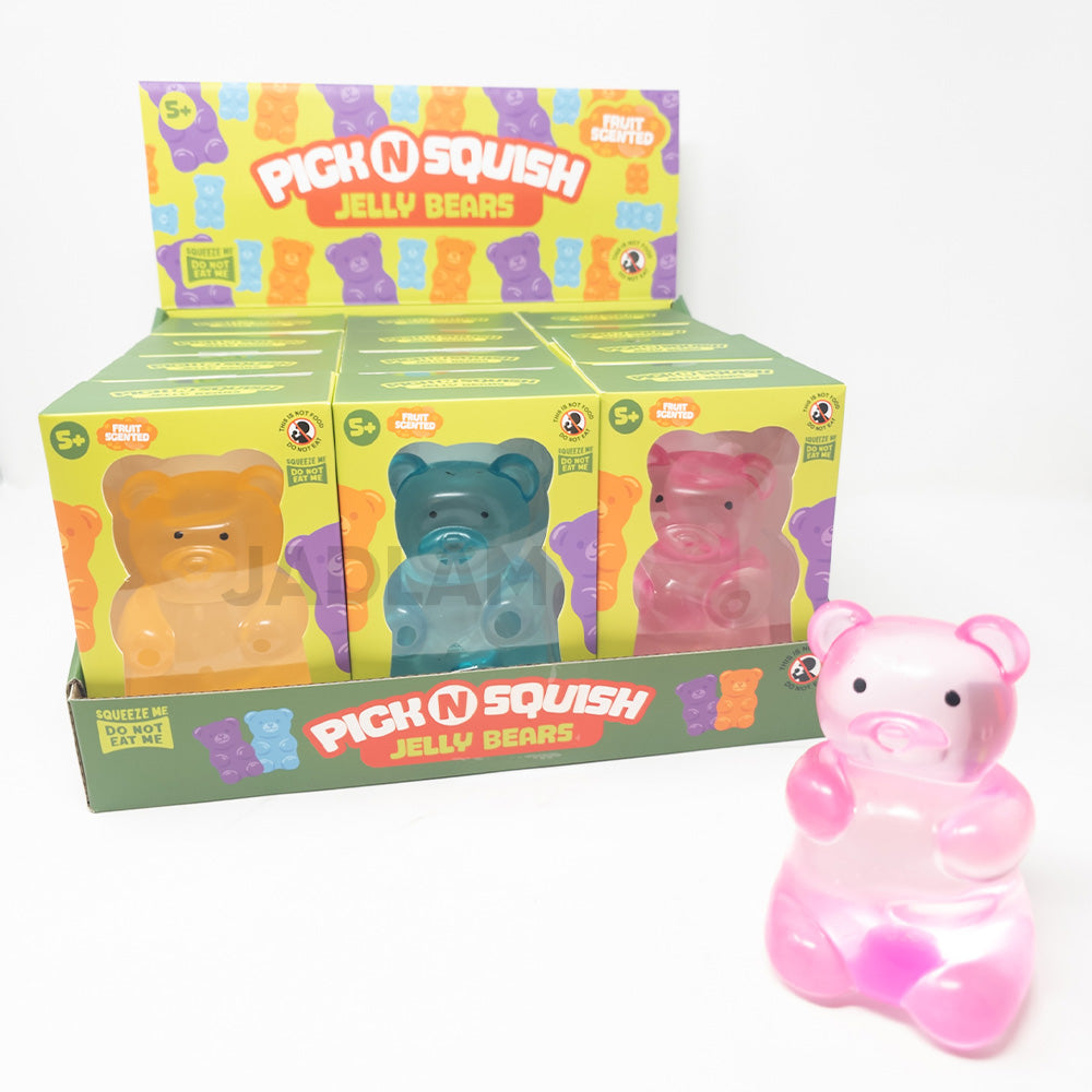 Pick N Squish Jelly Bears Fruit Scented Squishy Stress Relief Sensory Toy