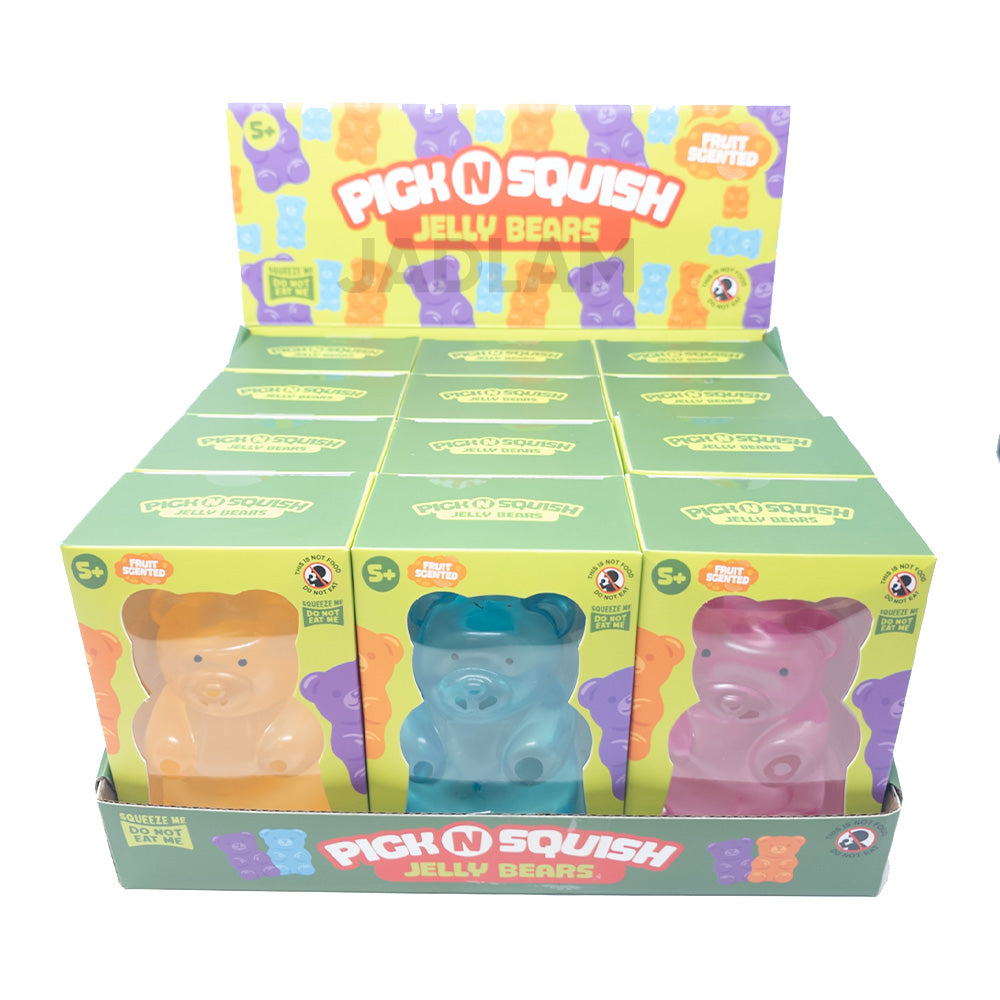 Pick N Squish Jelly Bears Fruit Scented Squishy Stress Relief Sensory Toy