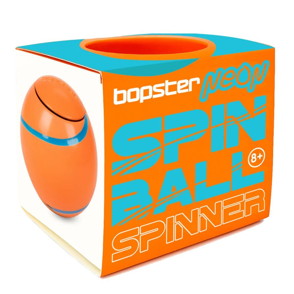 Bopster Spin Ball Spinner Fidget Toy - Neon Orange SB005