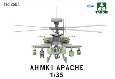Takom 02604 AH MK1 Apache 1:35 Helicopter Plastic Model Kit