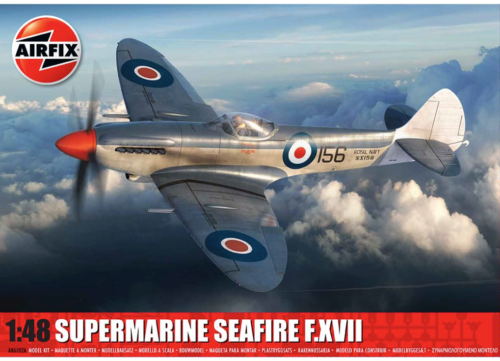 Airfix A06102A Supermarine Seafire F.XVII Royal Navy 1:48 Aircraft Model Kit
