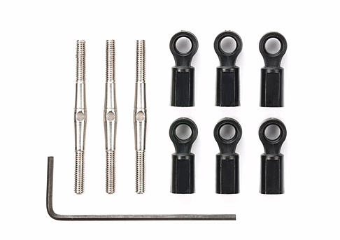 Tamiya 54818 Turnbuckle Steering Set (GF-01/G6-01) (Konghead/King Yellow)