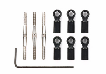 Tamiya 54818 Turnbuckle Steering Set (GF-01/G6-01) (Konghead/King Yellow)