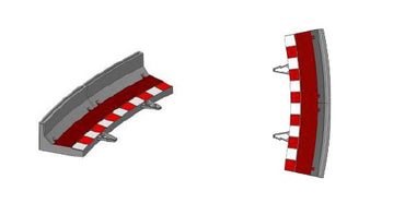 SCX Outer Border with Barrier R3 (4) SCXU10473 1:32