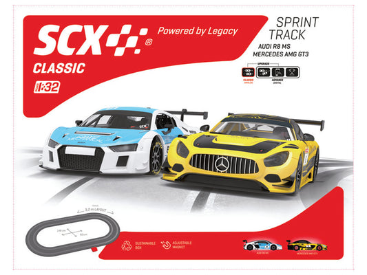 SCX Sprint Track 3.32m Race Set SCXU10586 1:32