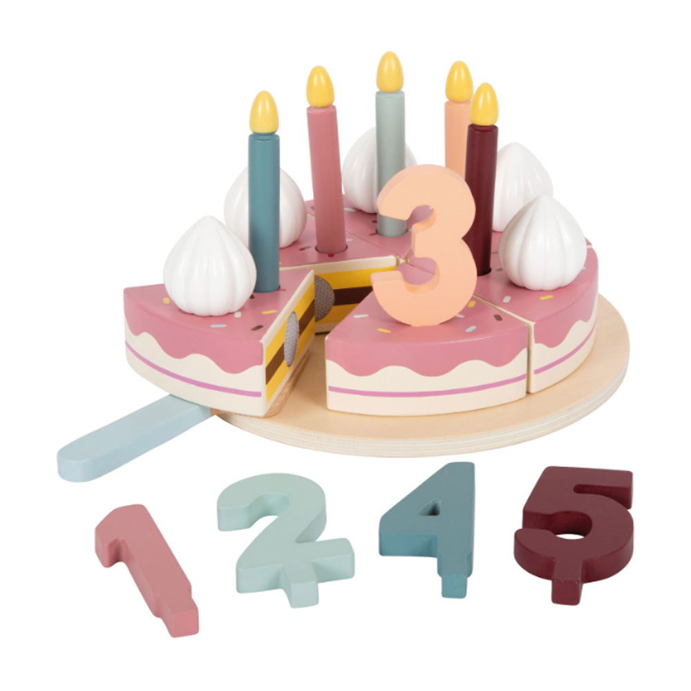 Small Foot Birthday Cake w/Candles Wooden Toy Age 3+