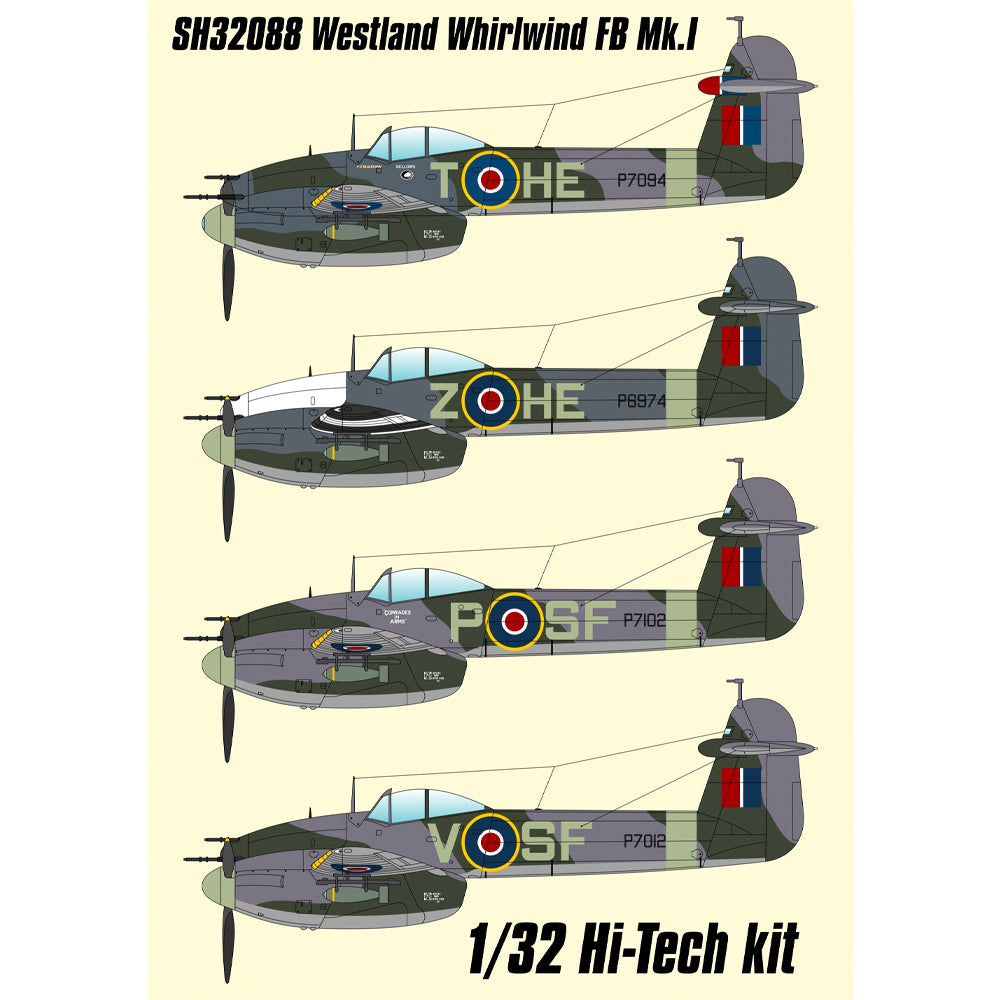 Special Hobby 32088 Westland Whirlwind FB Mk.I Hi-Tech 1:32 Model Kit
