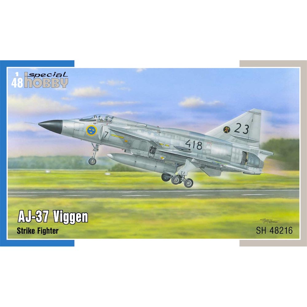 Special Hobby 48216 Saab AJ-37 Viggen 1:48 Plastic Fighter Plane Model Kit