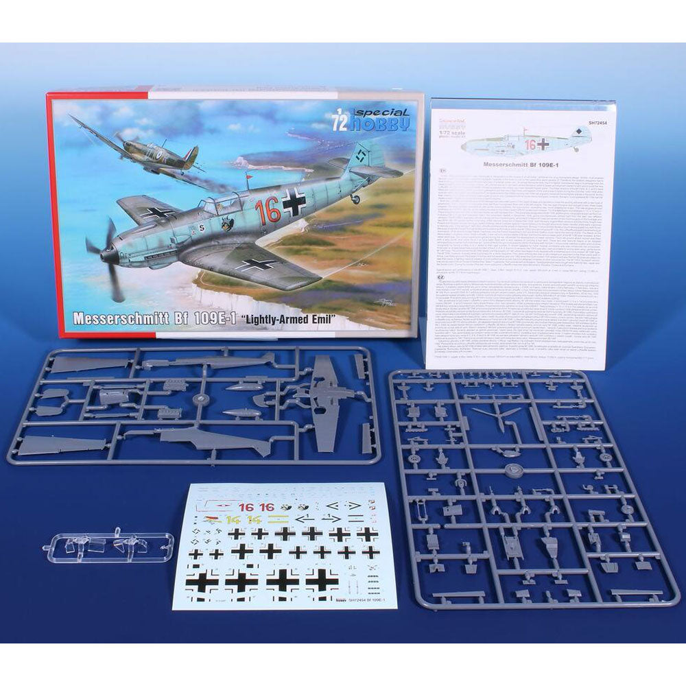 Special Hobby 72454 Messerschmitt Bf 109E-1 1:72 Plastic Model Aircraft Kit