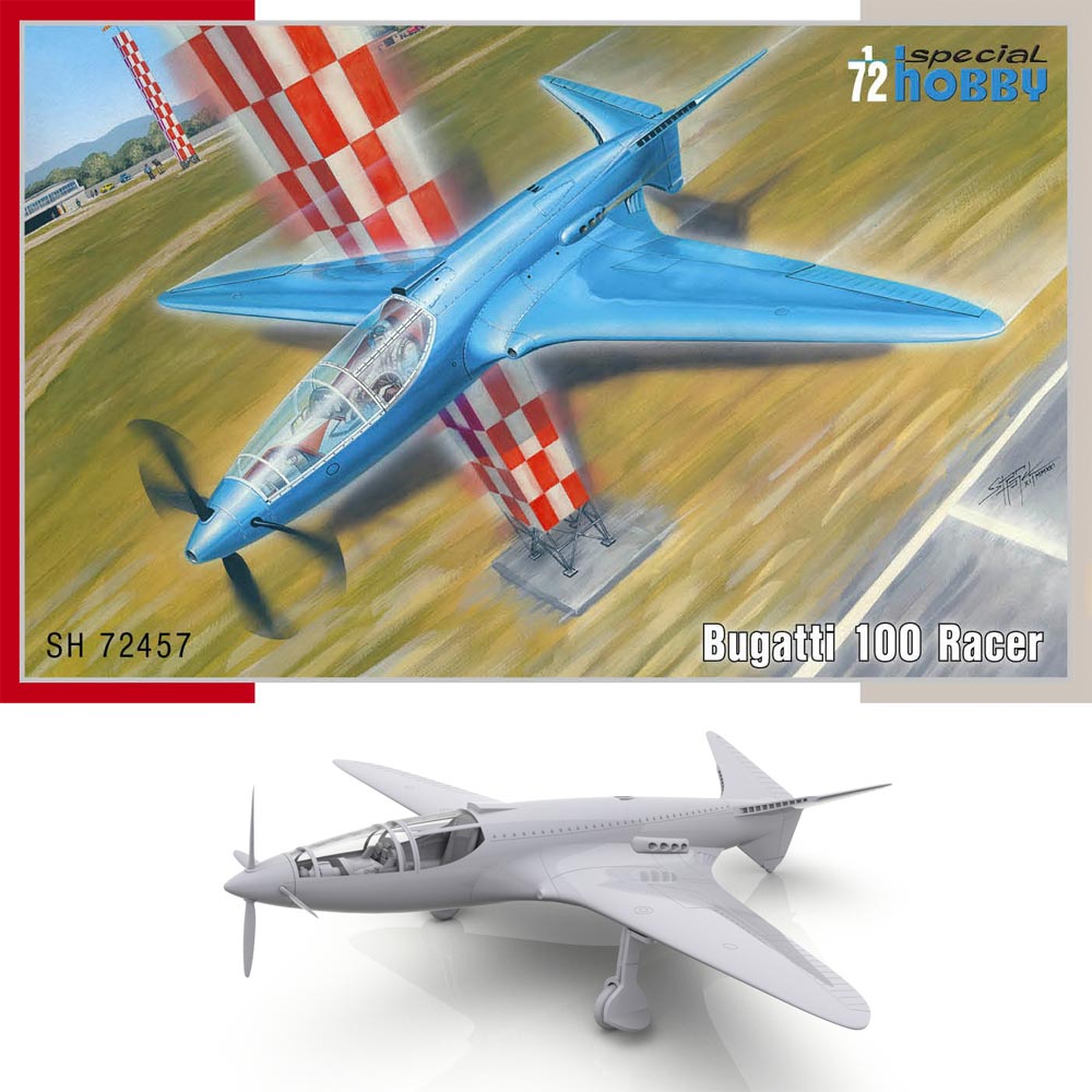 Special Hobby 72457 Bugatti 100 Racer 1:72 Plastic Model Kit