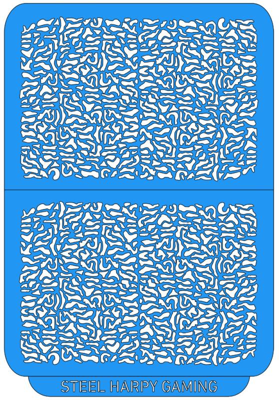 Steel Harpy Flexible Airbrush Paint Stencil- Military Camo-Extra Small -Style 3