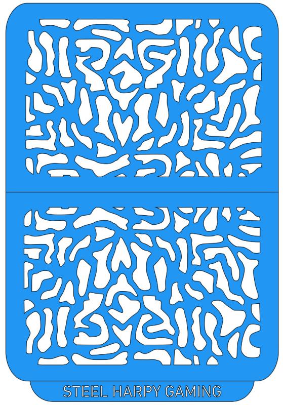 Steel Harpy Flexible Airbrush Paint Stencil - Military Camo - Medium - Style 3
