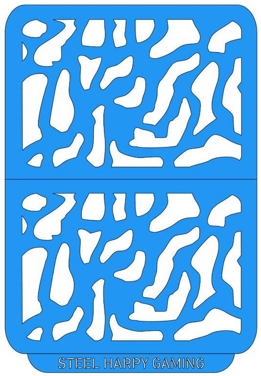 Steel Harpy Flexible Airbrush Paint Stencil - Military Camo - Large