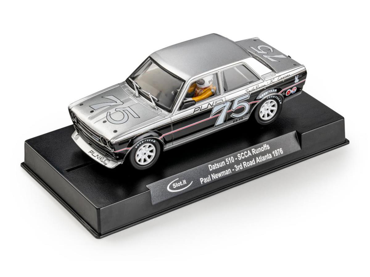 Slot It Datsun 510 No.75 SCCA Runoffs 3rd Road Atlanta 1976 Newman SICA59B 1:32