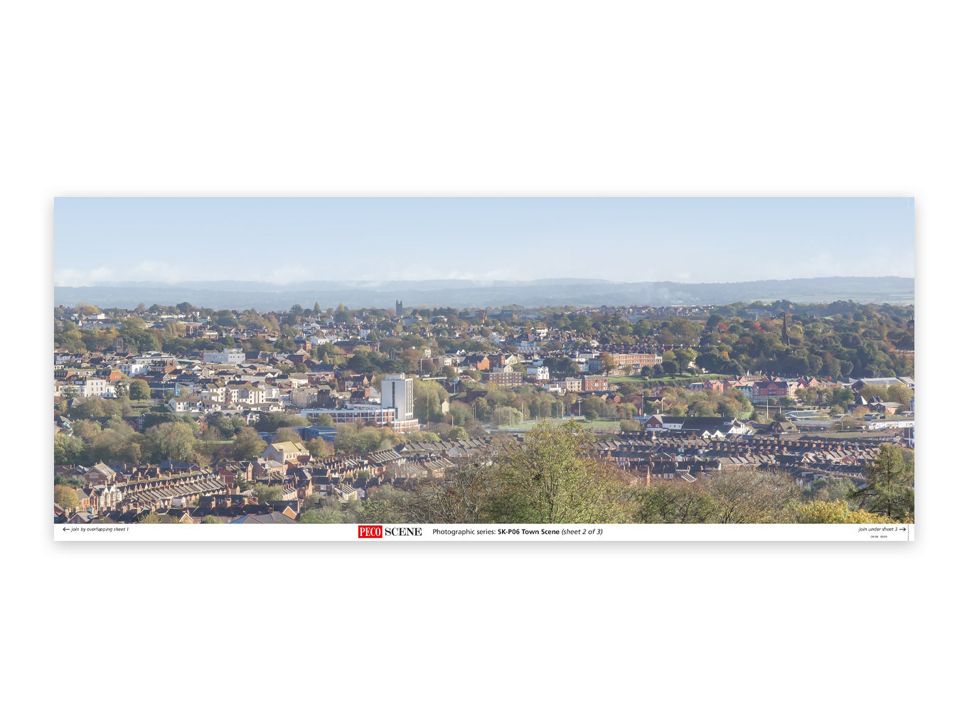PECO SKP-06 Photographic Town Scene Backscene