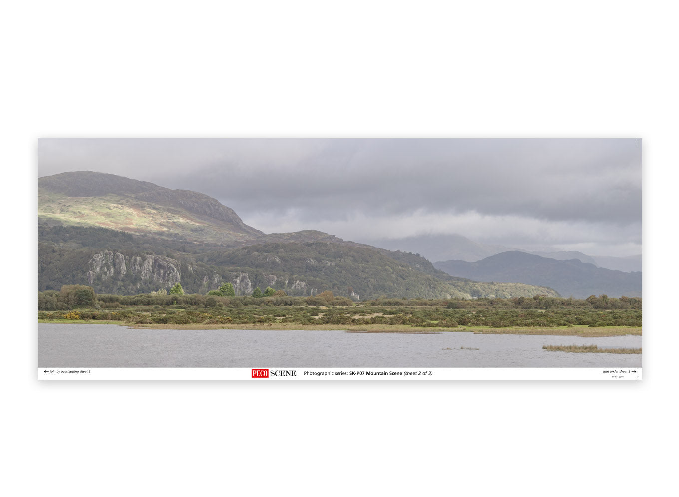 PECO SKP-07 Photographic Mountain Scene Backscene