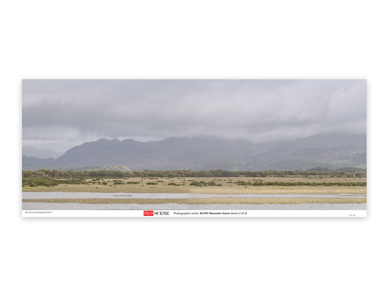 PECO SKP-07 Photographic Mountain Scene Backscene
