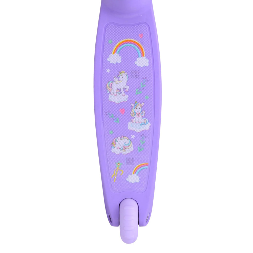 BOLDCUBE Teeny Fold: Unicorn (Purple) 3-Wheel Scooter Age 2-8