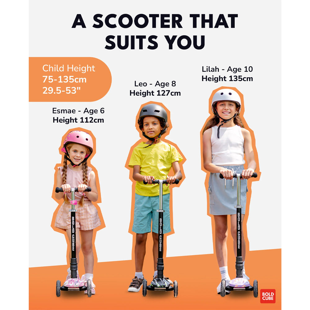 BOLDCUBE Big 3 Wheel Scooter: Astro Dream Age 5-10