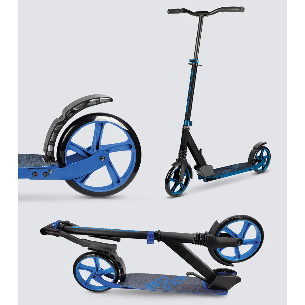 BOLDCUBE Big 2 Wheel Scooter: Deep Blue Age 8+ Adult