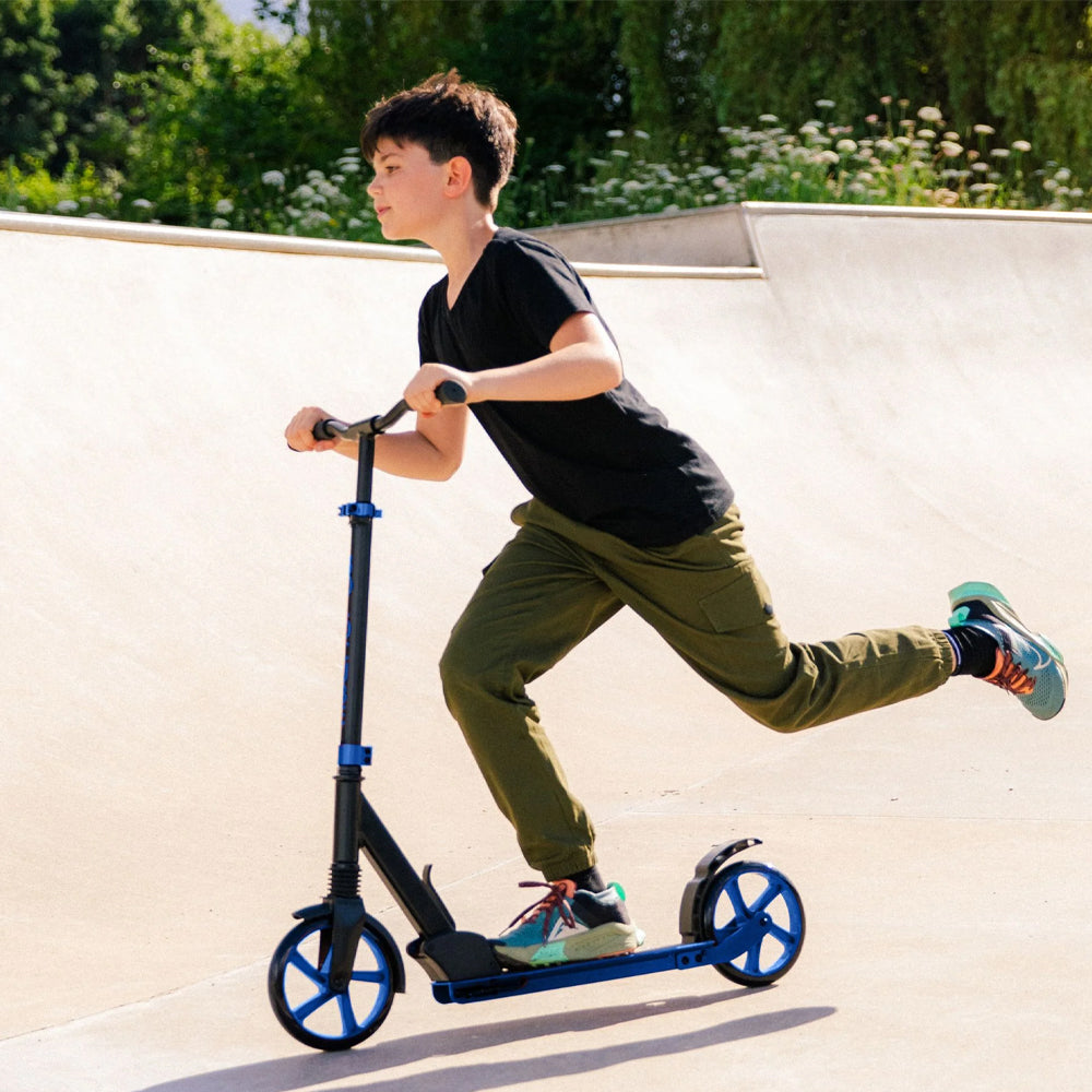 BOLDCUBE Big 2 Wheel Scooter: Deep Blue Age 8+ Adult