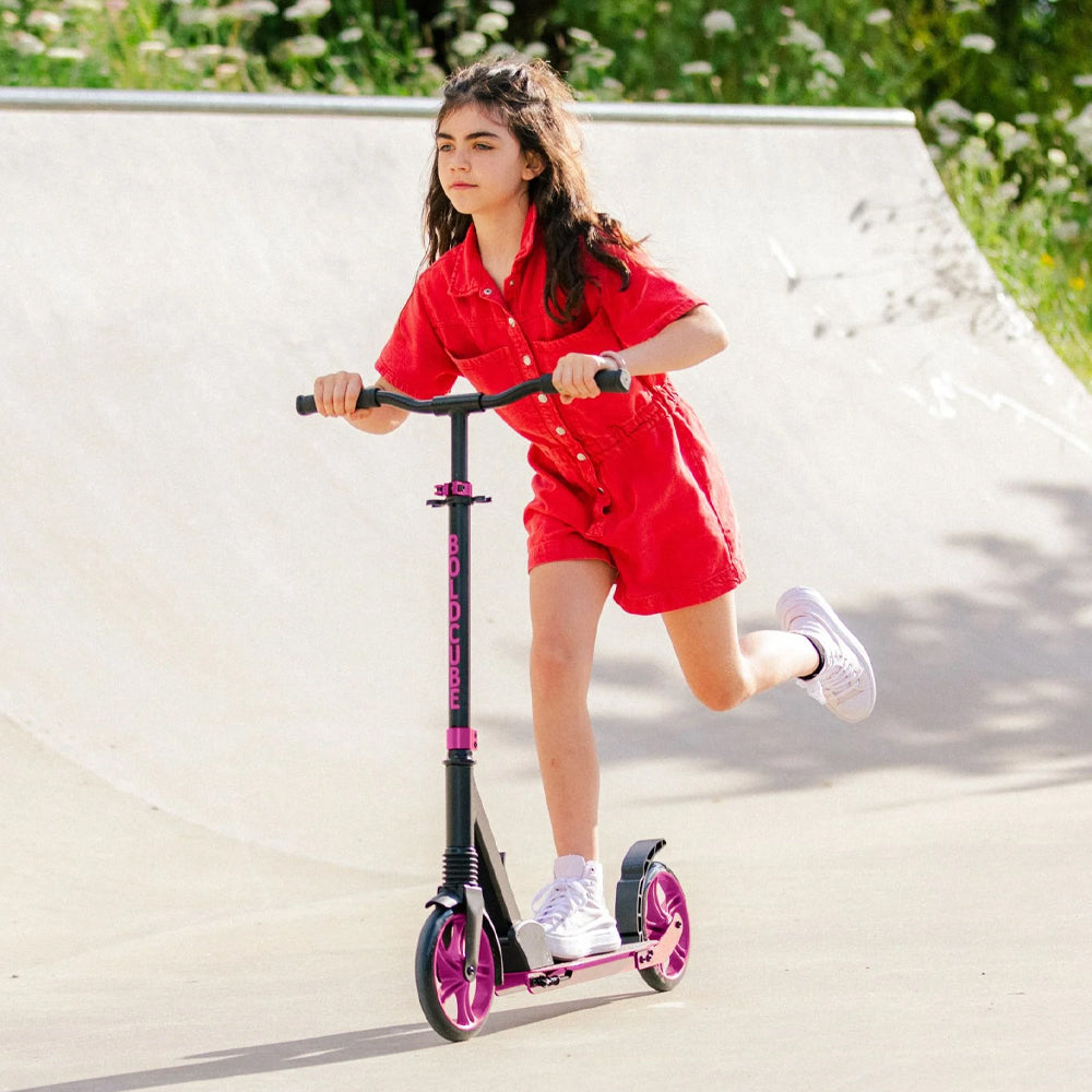 BOLDCUBE Big 2 Wheel Scooter: Magenta Age 8+ Adult