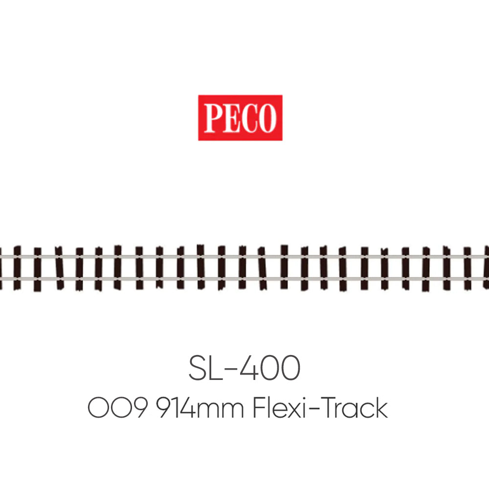 PECO SL-400 OO9 Gauge Irregular Sleeper 914mm Yard Length Streamline Flexi-Track