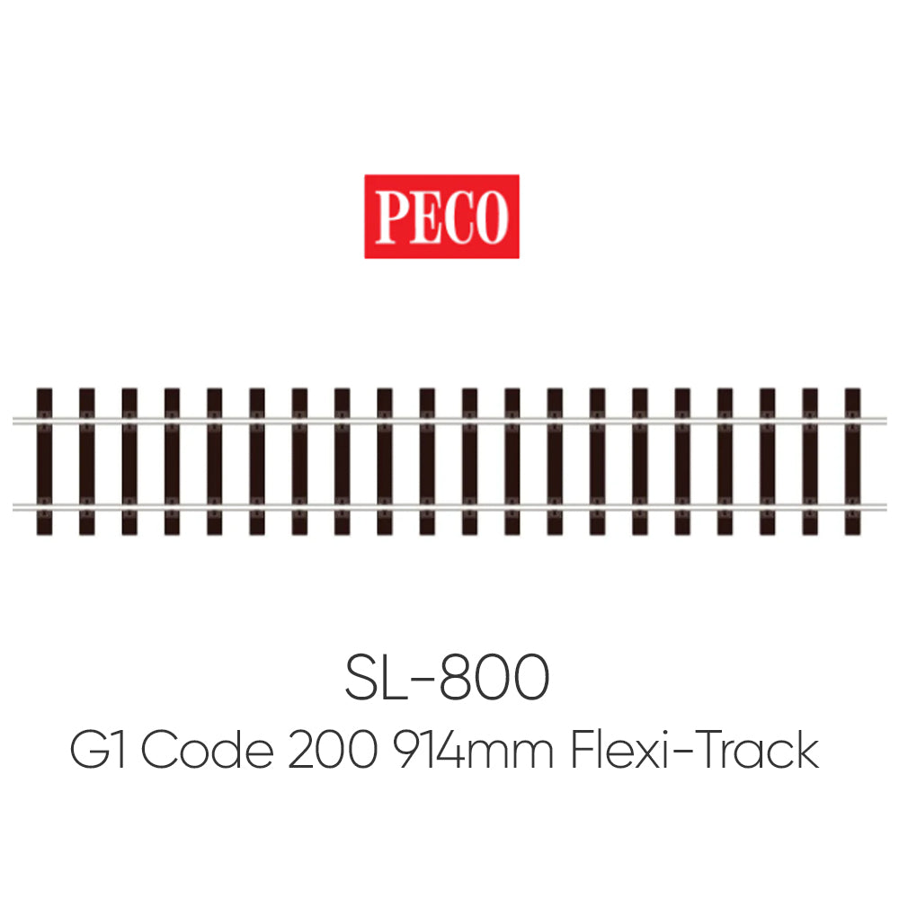 PECO SL-800 G1 Gauge Wooden Sleeper 914mm Yard Length Flexi-Track