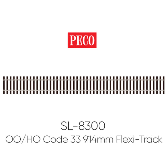 PECO SL-8300 OO/HO Streamline C83 Wooden Tie US 914mm Yard Length Flexi-Track