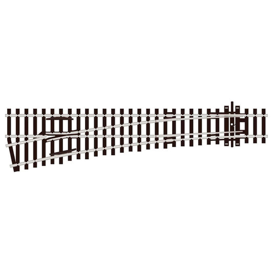 PECO SL-E96 Turnout Medium Radius L/H Electrofrog Streamline OO/HO Track