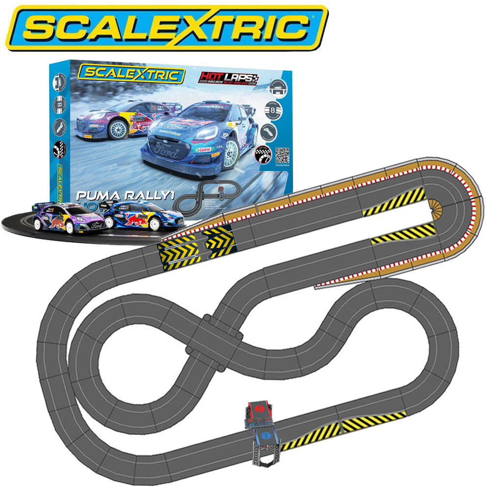SL2 Scalextric C1452 Ford Puma Rally1 WRC Hot Laps Extended Jadlam Lay ...