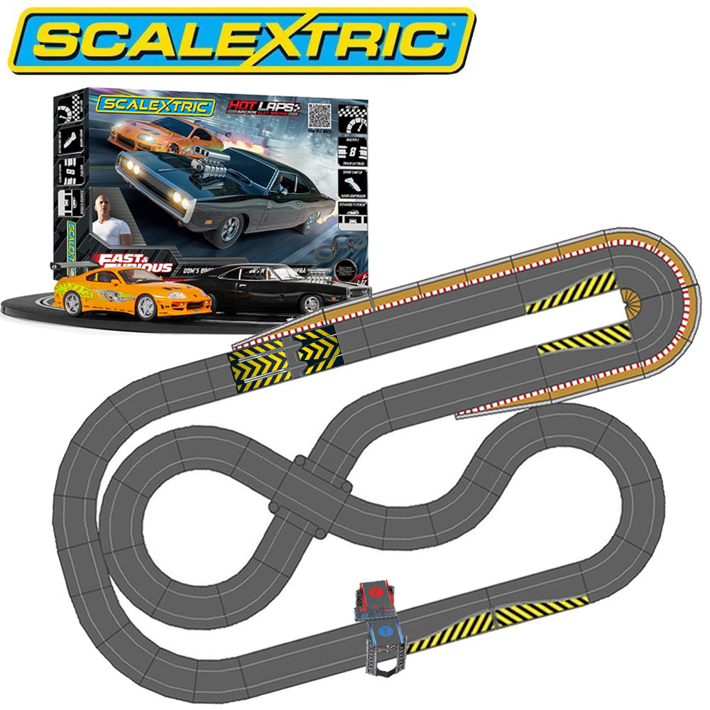 SL2 Scalextric C1458 Fast & Furious Hot Laps Extended Jadlam Layout