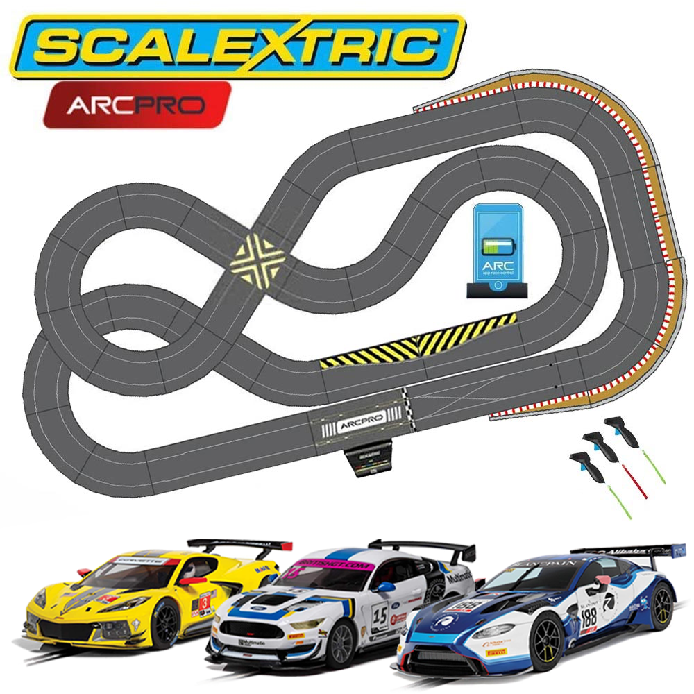 Scalextric Digital Bundle SL5 2024 ARC PRO 3 GT Cars Jadlamracing Layo ...