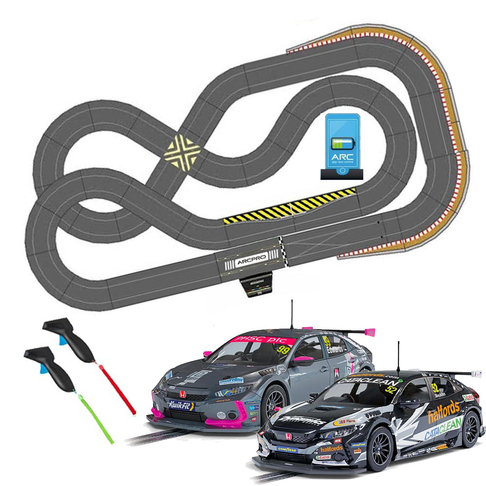 Scalextric Digital Bundle SL5 2024 ARC PRO 2 BTCC TOURING Cars Jadlam Layout