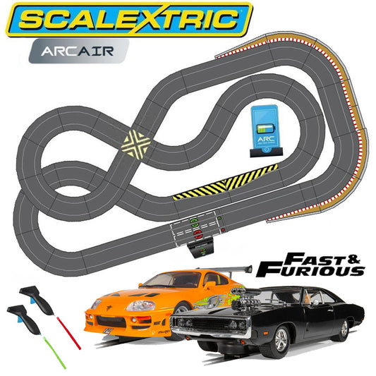 SL5 Scalextric ARC AIR 2-Car Fast & Furious Jadlam Layout
