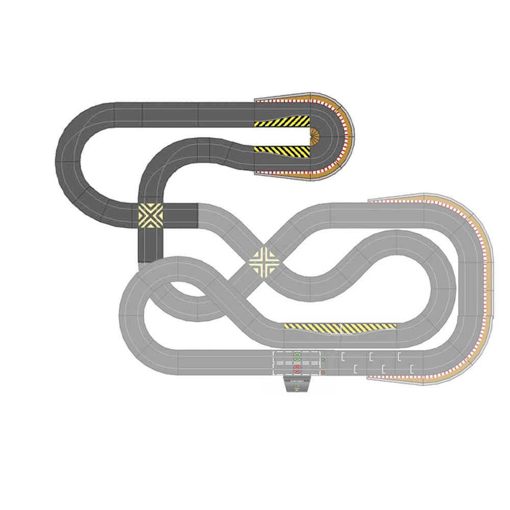 SCALEXTRIC Chaos Corner Mega Sport Track Extension Kit