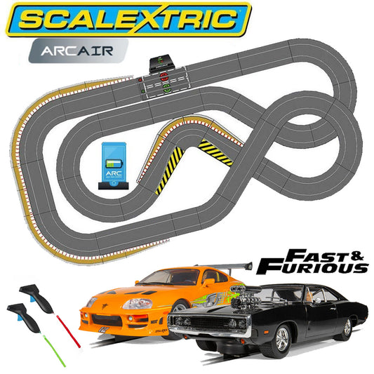 SL6 Scalextric ARC AIR 2-Car Fast & Furious Jadlam Layout