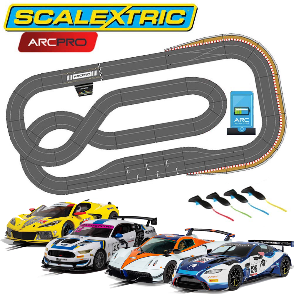 SCALEXTRIC Digital Bundle SL7 2024 - ARC PRO Pit Lane 4 Cars Jadlam Layout