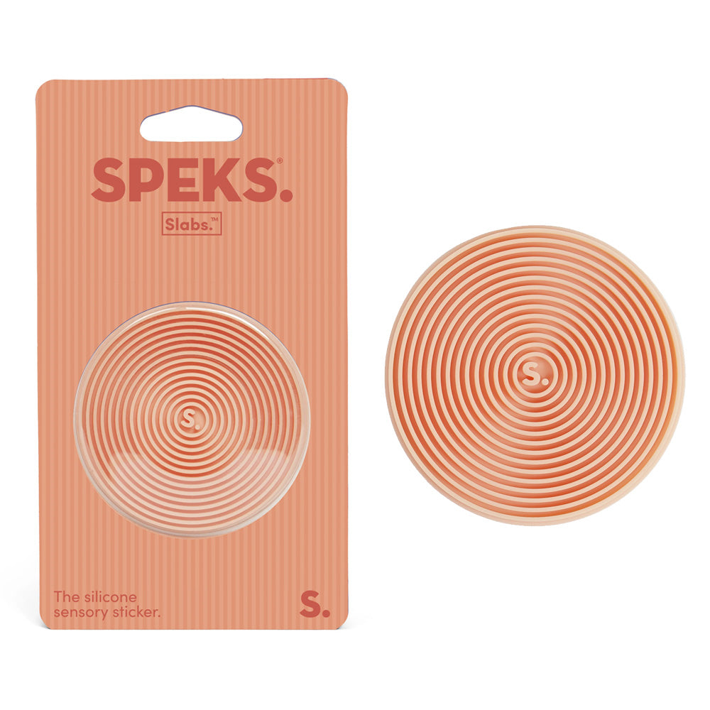 Speks Slabs - Groove Orange - Silicone Sensory Sticker